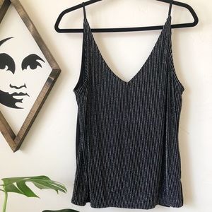 H&M Silver Pinstripe Tank